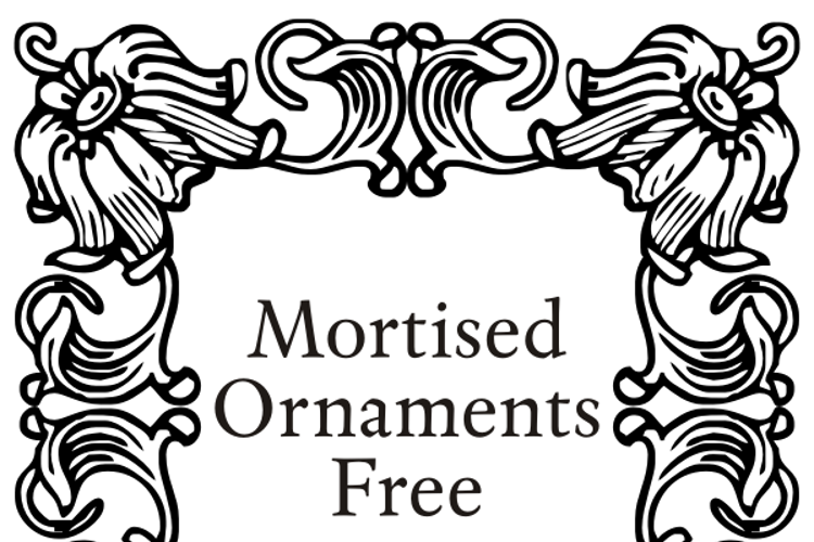 Mortised Ornaments Free Font