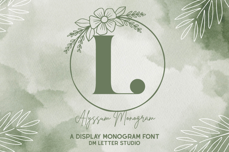 Preview of Alyssum Monogram Font