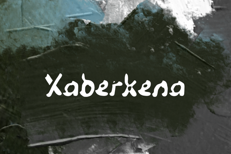 Preview of x  Xaberkena Font