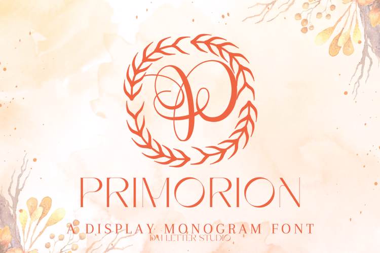 Preview of Primorion Monogram Font