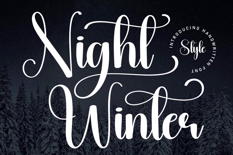 Night Winter Font