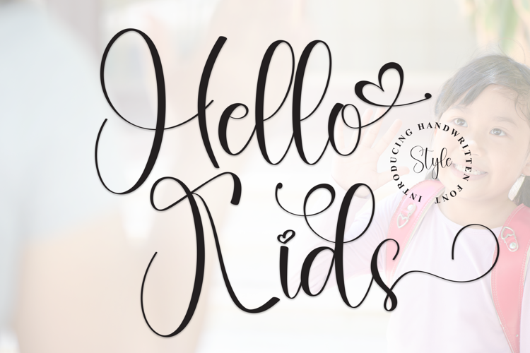 Preview of Hello Kids Font