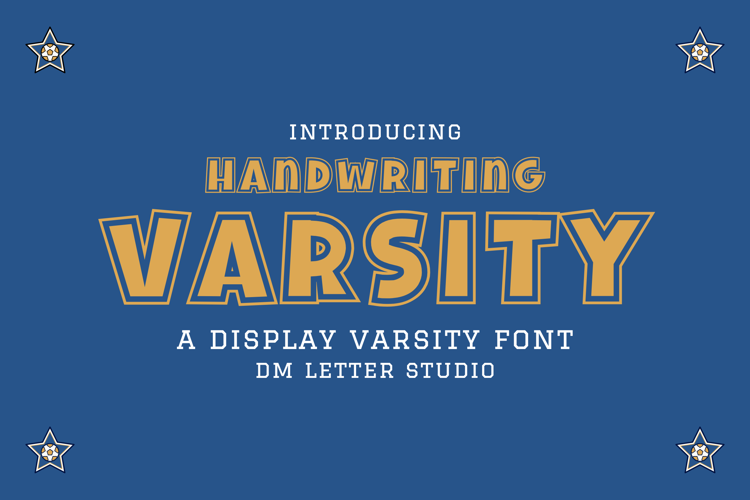 Handwriting Varsity Font
