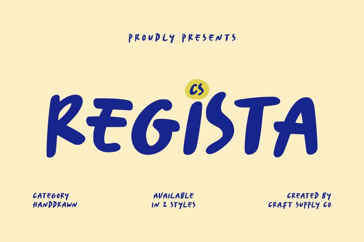 Preview of CS Regista Font