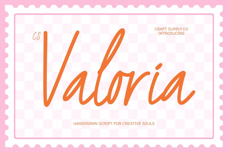 Preview of CS Valoria Font
