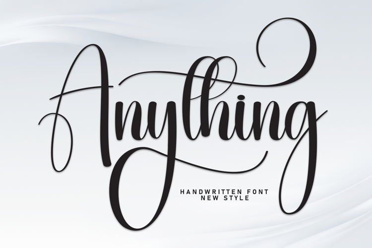 Preview of Anything Font
