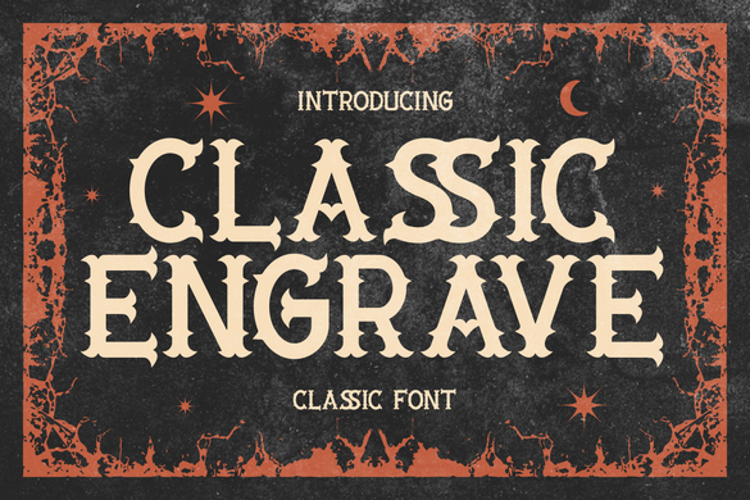Preview of Classic Engrave Font