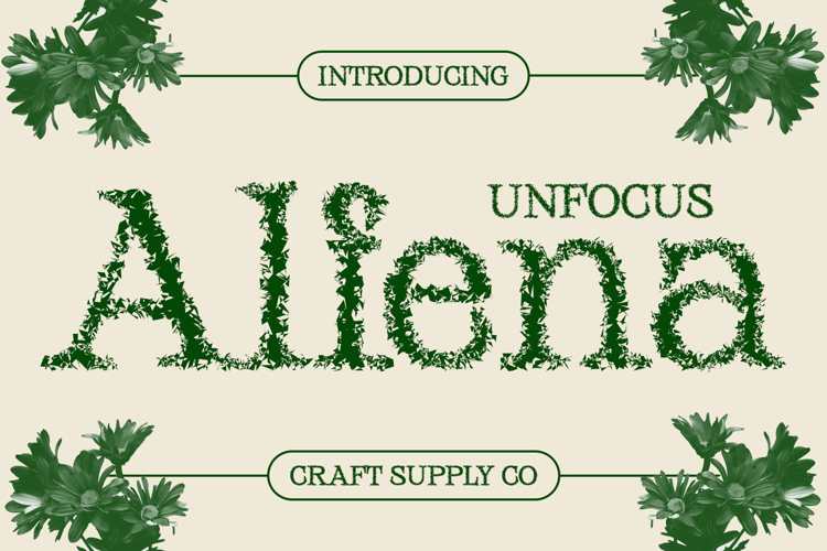 Alfena Unfocus Font