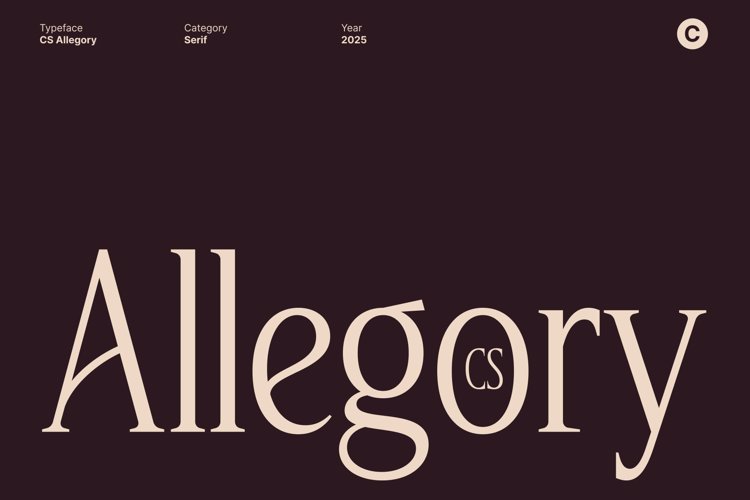 Preview of CS Allegory Font