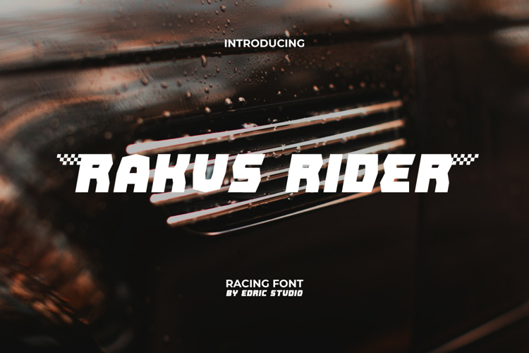 Preview of Rakus Rider Font