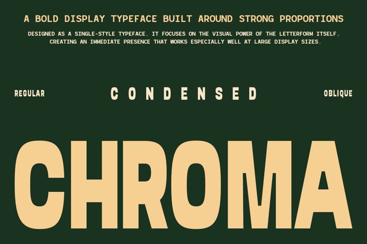 Preview of Chroma Font