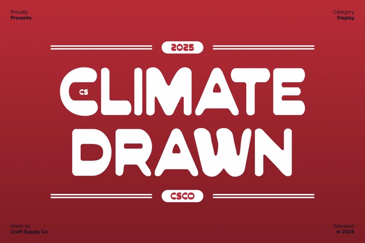 Preview of CS Climate Drawn Font