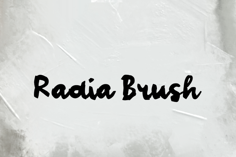 Radia Brush Font