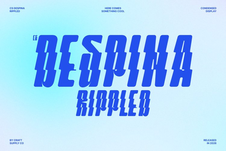 Preview of CS Despina Rippled Font