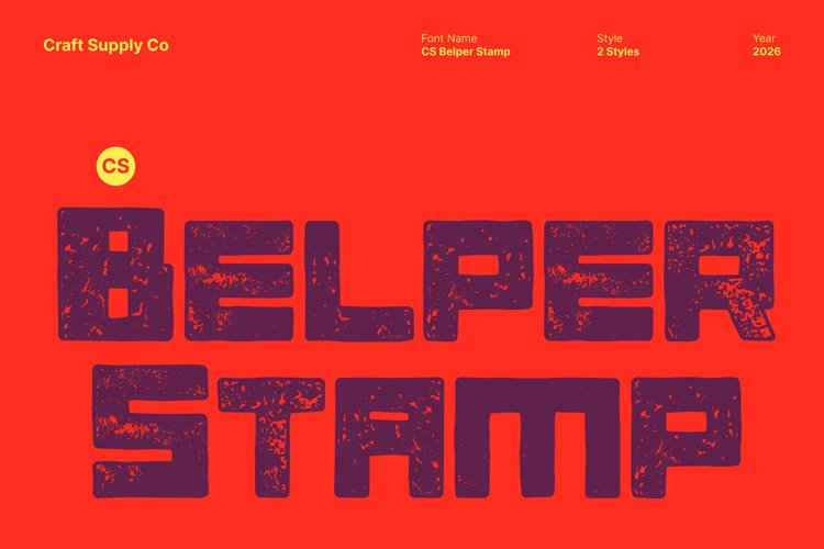 Preview of CS Belper Stamp Font