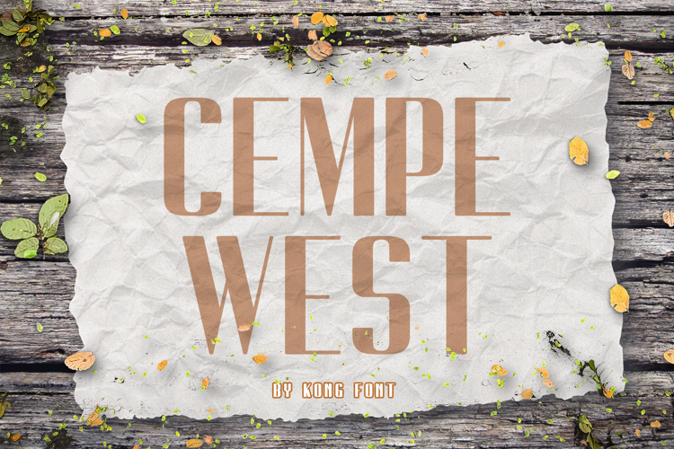 Cempe west Font