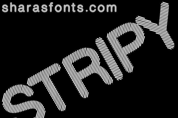 Stripy Reg Font