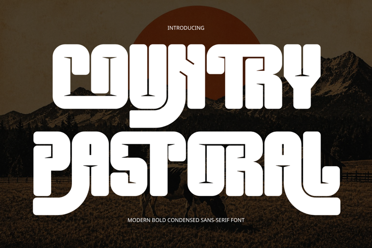 Preview of COUNTRY PASTORAL Font