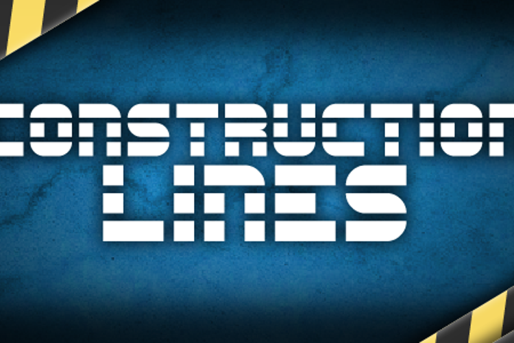 Construction Lines Font