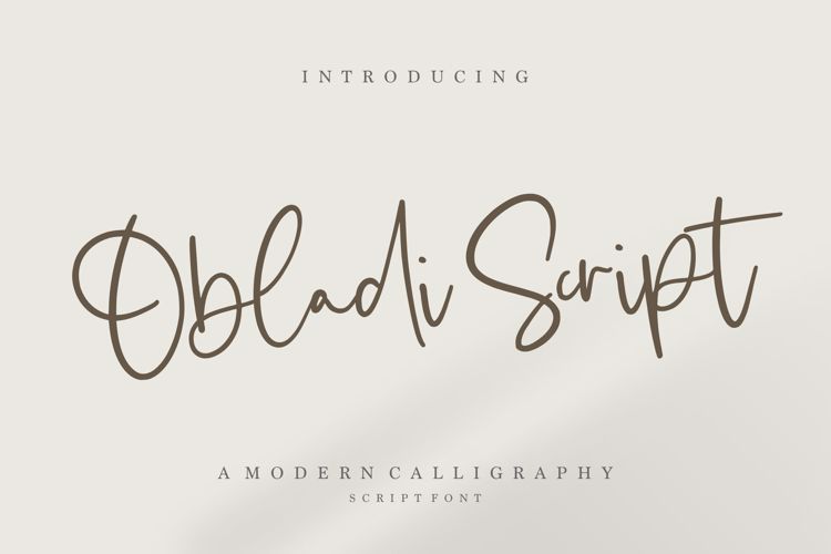 Obladi Script Font