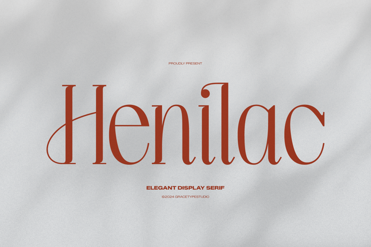 Preview of Henilac Font
