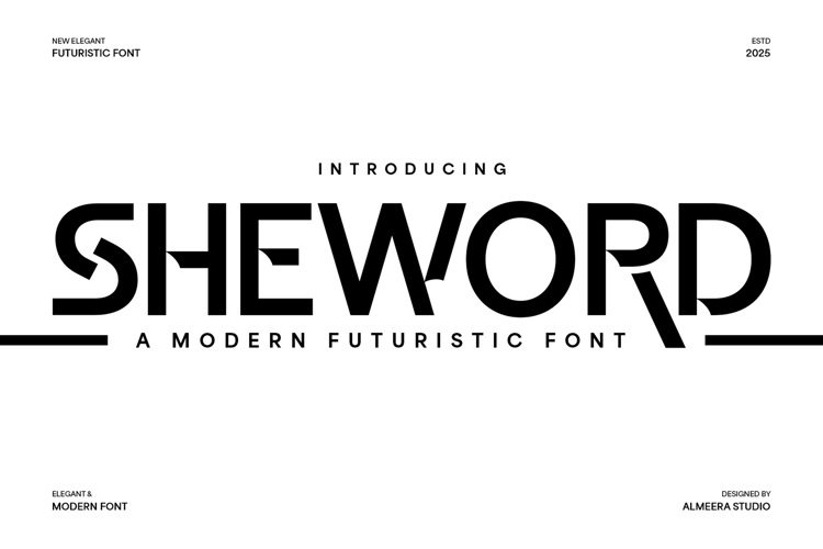 Preview of Sheword Font