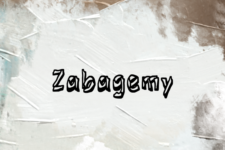 Preview of z  Zabagemy Font