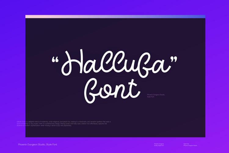 Hallufa Font