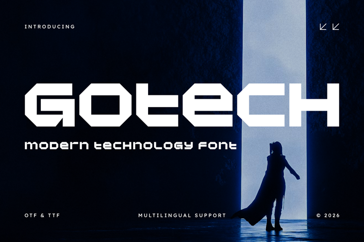Preview of Gotech Font