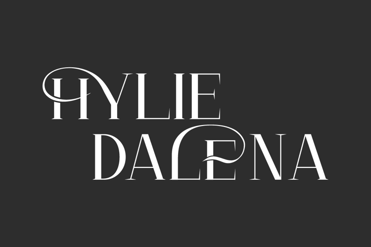 Preview of Hylie Dalena Font