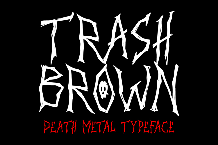 Trash Brown Font