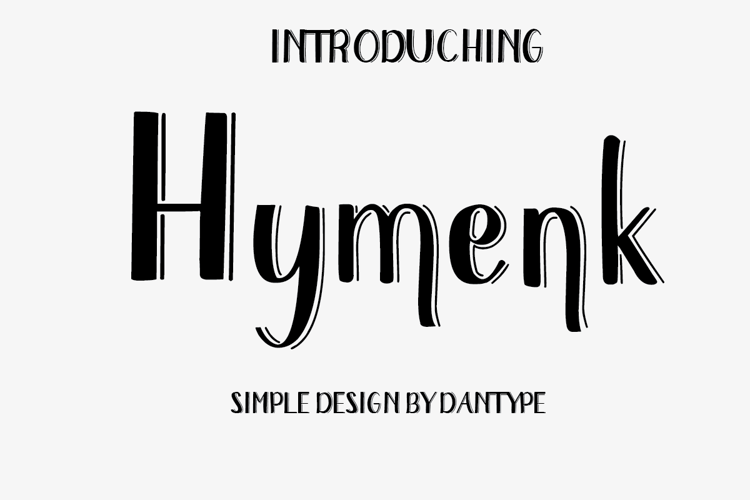 Preview of Hymenk Font