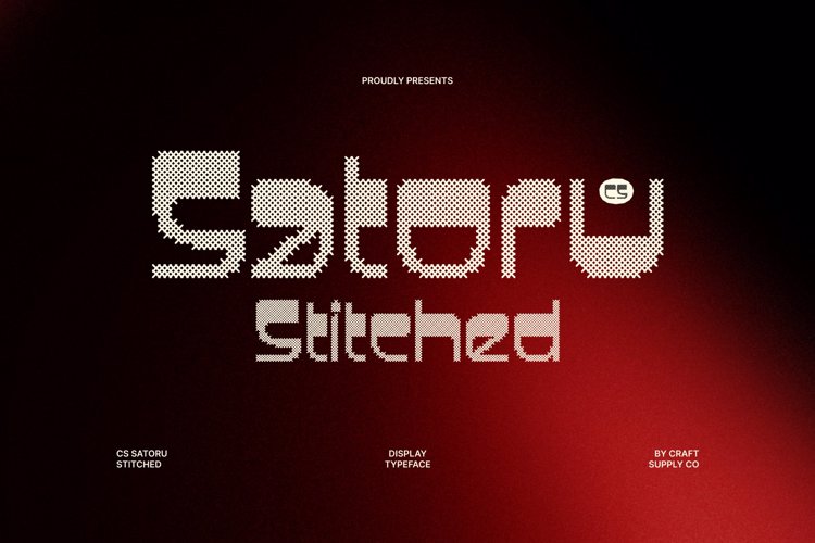 Preview of CS Satoru Stitched Font