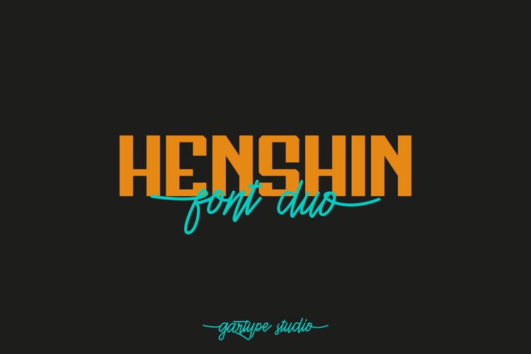 Henshin Script Font