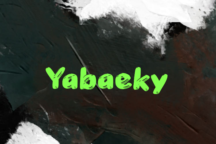 Preview of y  Yabaeky Font