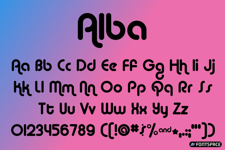Preview of Alba Font