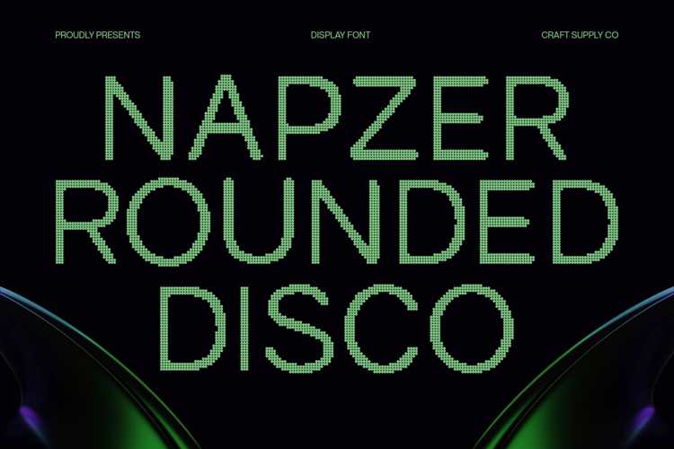 Preview of Napzer Rounded Disco Font