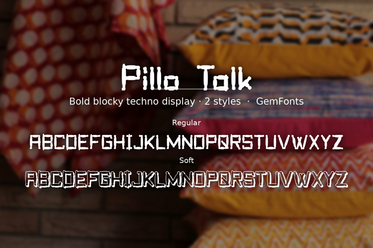 Preview of Pillo Talk Font