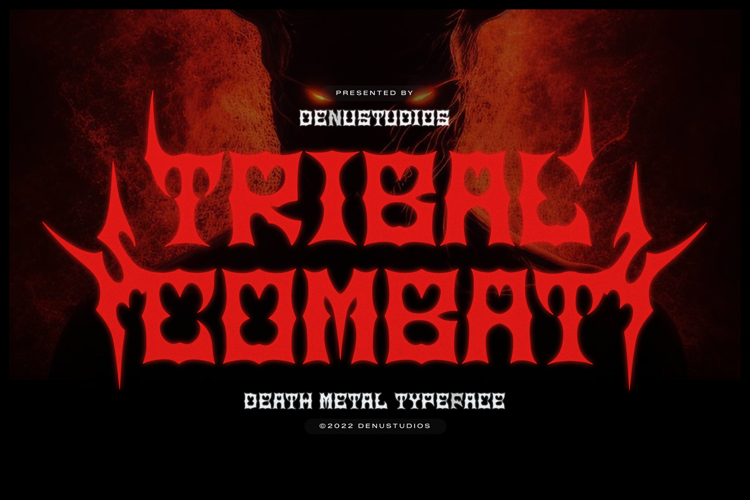 Preview of Tribal Combat Font