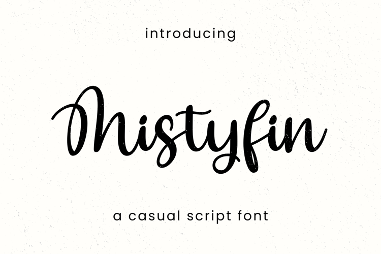 Preview of Mistyfin Font