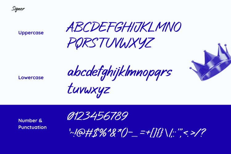 Preview of Signer Font