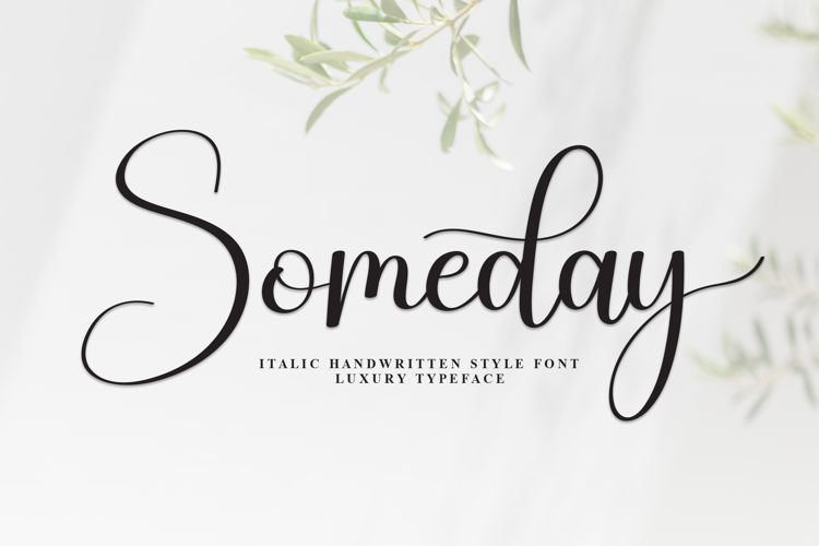 Preview of Someday Font