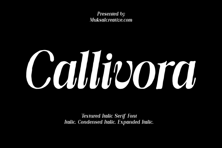 Preview of Callivora Font