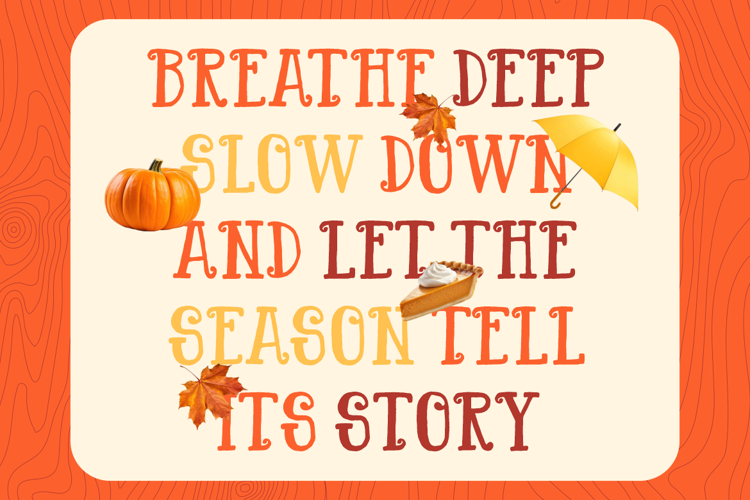 Preview of Maple Wind Font