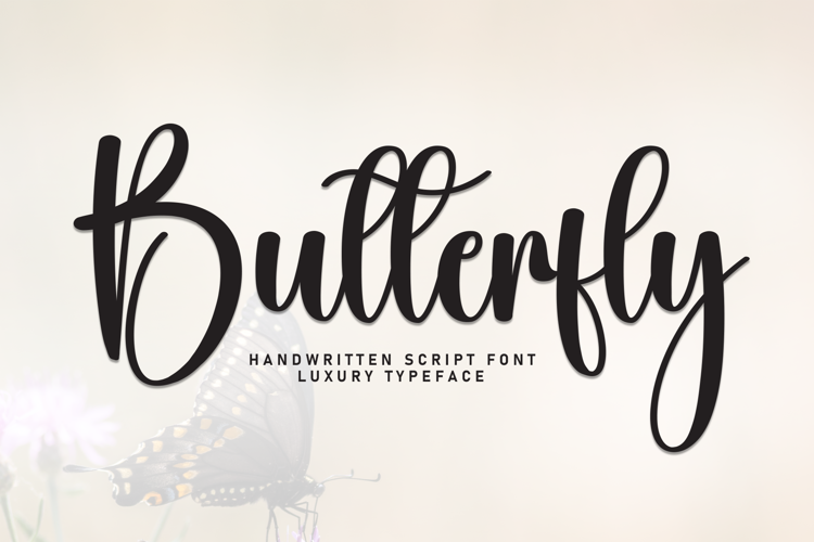 Preview of Butterfly Font