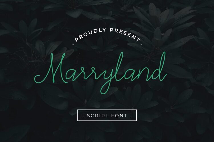 Preview of Marryland Handwriting Wedding Font