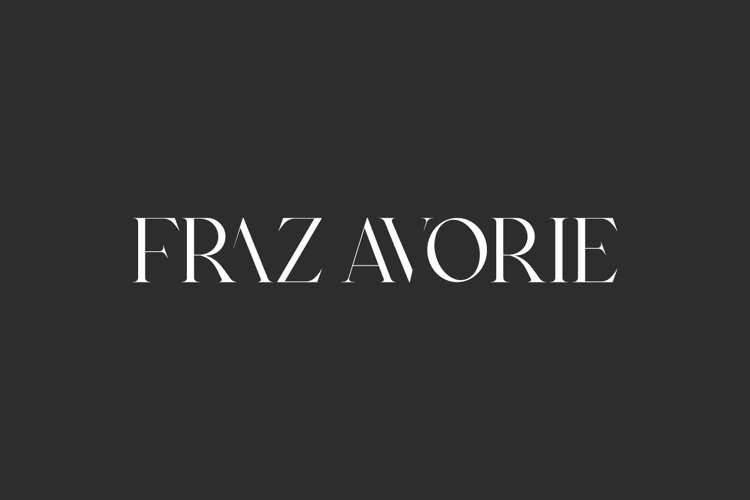 Preview of Fraz Avorie Font