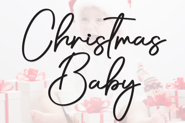 Preview of Christmas Baby Font