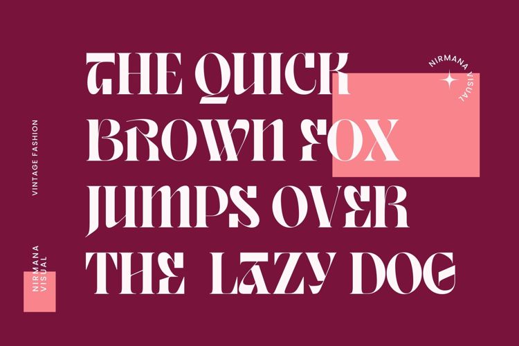 Vintage Fashion - Version Font