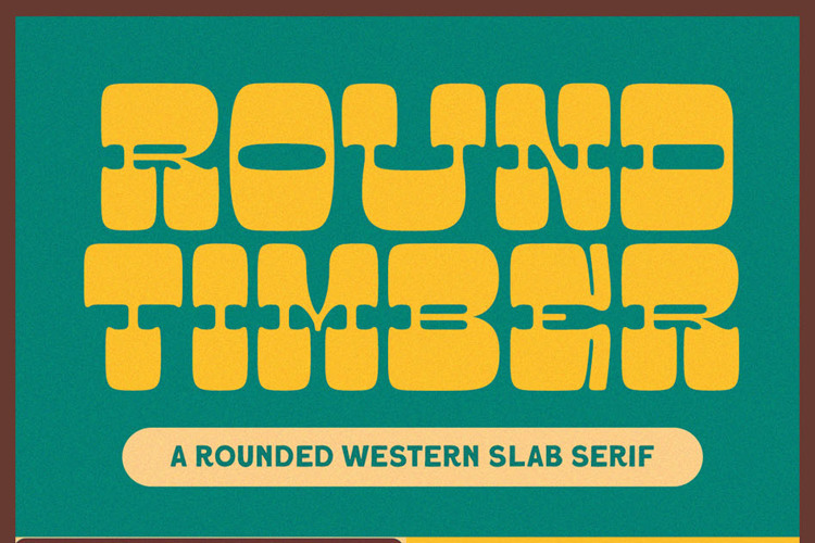 Round Timber Font